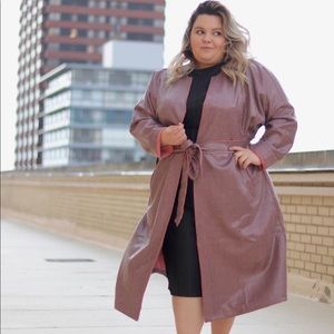 Vinyl and Shiny Trench/Rain Coat Soft Interior